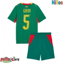 Camiseta Senegal Idrissa Gueye #5 Visitante Equipación para niños Mundial 2026 manga corta (+ pantalones cortos)
